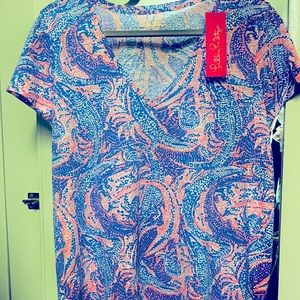 New! Lilly Pulitzer Etta Top Size L